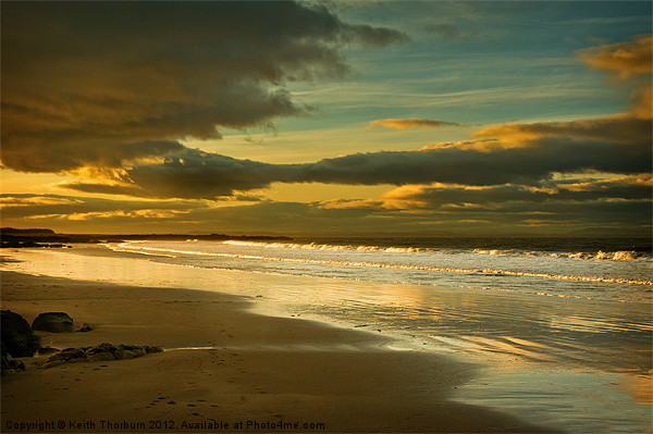 Evening Sun on Gullane Beach Picture Board by Keith Thorburn EFIAP/b