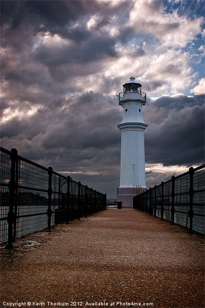 Newhaven Harbour Lighthouse Picture Board by Keith Thorburn EFIAP/b