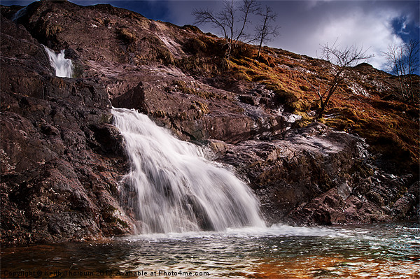 Falls at Glencoe Picture Board by Keith Thorburn EFIAP/b