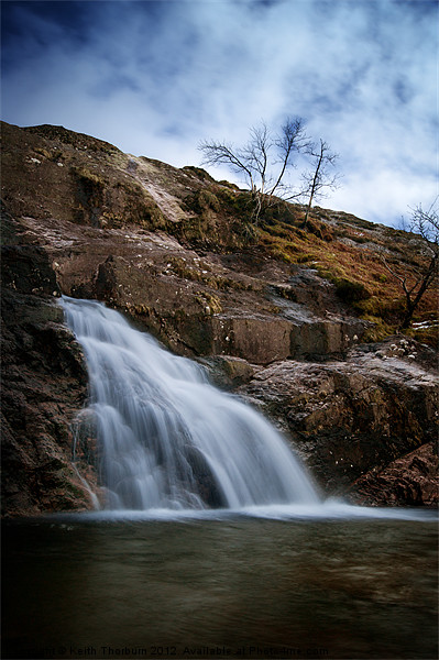 Falls at Glencoe Picture Board by Keith Thorburn EFIAP/b