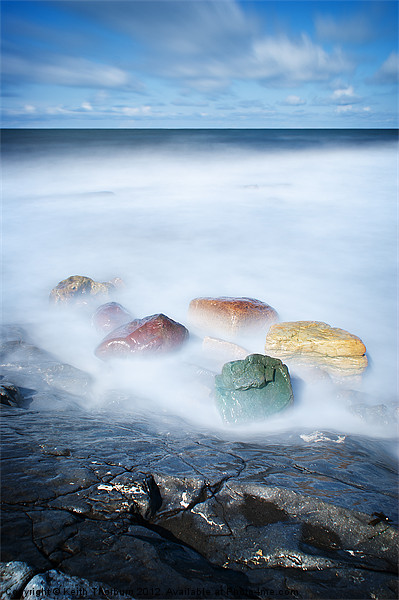 Coloured Stone Coast Picture Board by Keith Thorburn EFIAP/b