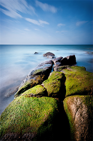 Green Rock Coast Picture Board by Keith Thorburn EFIAP/b