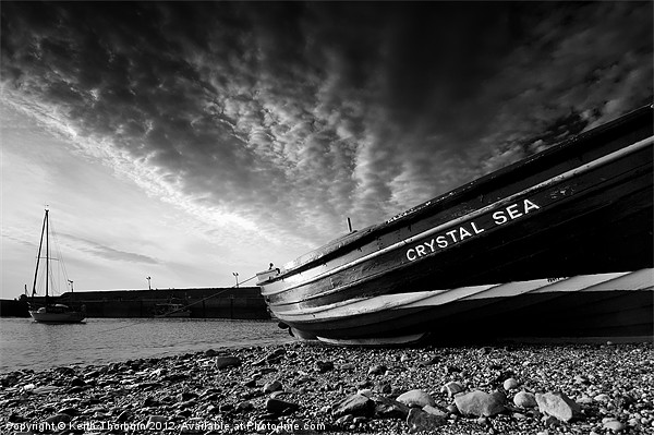 Crystal Sea Boat Picture Board by Keith Thorburn EFIAP/b
