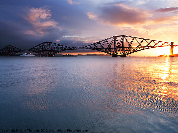Sunrise over the Forth. Picture Board by Keith Thorburn EFIAP/b