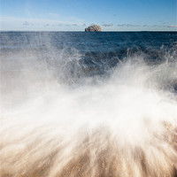 Buy canvas prints of Bass Rock Waved by Keith Thorburn EFIAP/b