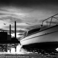 Buy canvas prints of Boat at Power Station by Keith Thorburn EFIAP/b