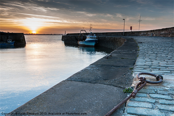 Musselburgh Harbour Sunset Picture Board by Keith Thorburn EFIAP/b