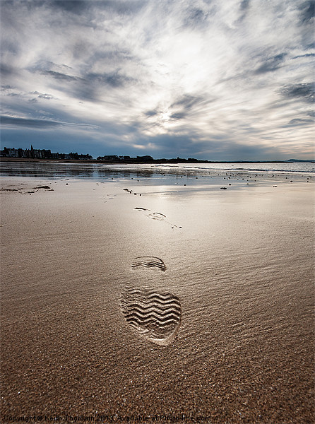 Footprint on Beach Picture Board by Keith Thorburn EFIAP/b