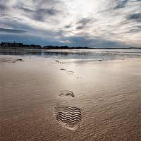 Buy canvas prints of Footprint on Beach by Keith Thorburn EFIAP/b