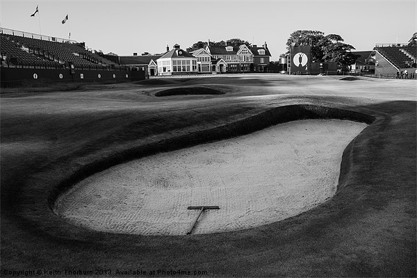 18th Green Muirfield Golf Club Picture Board by Keith Thorburn EFIAP/b