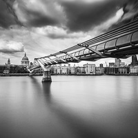 Buy canvas prints of Millenium Bridge by Keith Thorburn EFIAP/b