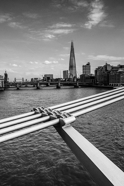 The Shard BW Picture Board by Keith Thorburn EFIAP/b