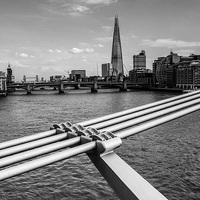 Buy canvas prints of The Shard BW by Keith Thorburn EFIAP/b