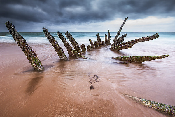 Longniddry Shipwreck Picture Board by Keith Thorburn EFIAP/b