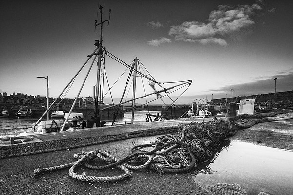 Port Seton Fishing Harbour Picture Board by Keith Thorburn EFIAP/b