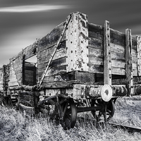 Buy canvas prints of Old Miners Cargo trains. by Keith Thorburn EFIAP/b