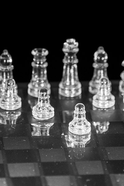 Chess Game Set Picture Board by Keith Thorburn EFIAP/b