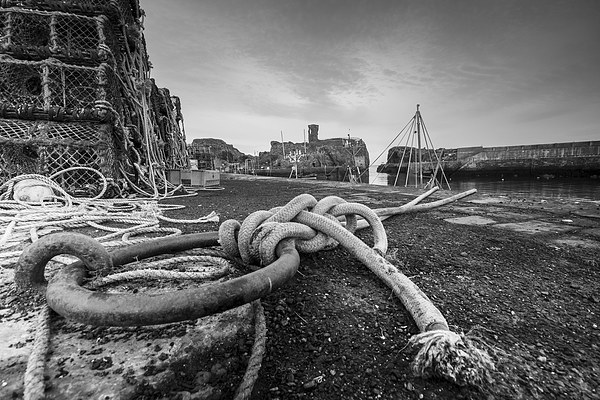 Fishing Harbour Dunbar Picture Board by Keith Thorburn EFIAP/b