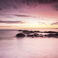 Buy canvas prints of Sunrise over Dunbar Coast by Keith Thorburn EFIAP/b