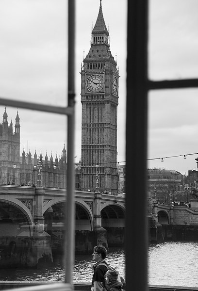 Westminster through the window Picture Board by Keith Thorburn EFIAP/b