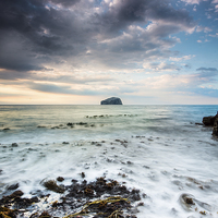 Buy canvas prints of Bass Rock late evening by Keith Thorburn EFIAP/b