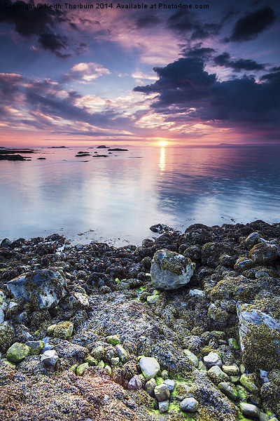 North Berwick Sunset Picture Board by Keith Thorburn EFIAP/b