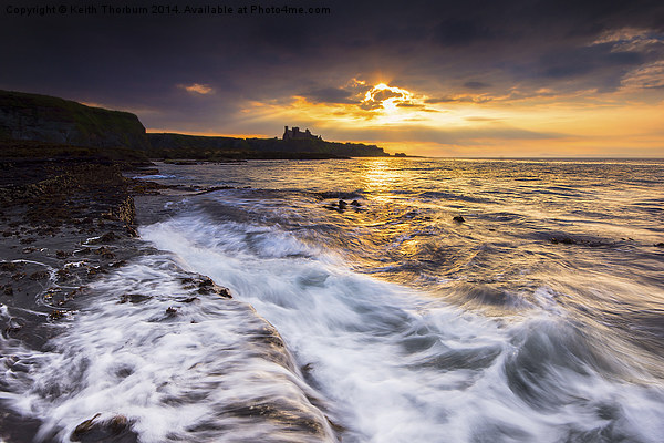 Tantallon and the evening sun. Picture Board by Keith Thorburn EFIAP/b