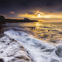 Buy canvas prints of Tantallon and the evening sun. by Keith Thorburn EFIAP/b