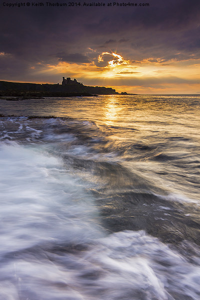 Tantallon Sunset Picture Board by Keith Thorburn EFIAP/b