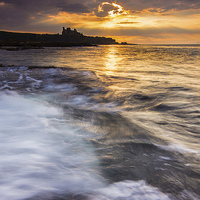 Buy canvas prints of Tantallon Sunset by Keith Thorburn EFIAP/b