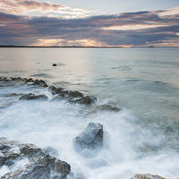 Buy canvas prints of Dunbar Coast Sunset by Keith Thorburn EFIAP/b