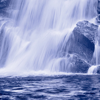 Buy canvas prints of  Blue Waterfall by Keith Thorburn EFIAP/b