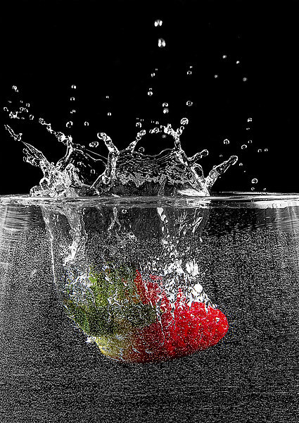 Strawberry Splash Picture Board by Keith Thorburn EFIAP/b