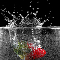 Buy canvas prints of Strawberry Splash by Keith Thorburn EFIAP/b