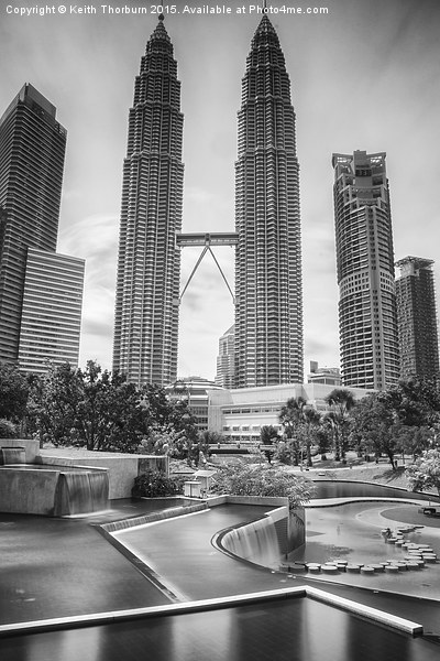Petronas Towers Kuala Lumpa Picture Board by Keith Thorburn EFIAP/b