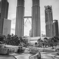 Buy canvas prints of Petronas Towers Kuala Lumpa by Keith Thorburn EFIAP/b