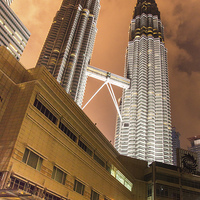 Buy canvas prints of Petronas Twin Towers by Keith Thorburn EFIAP/b