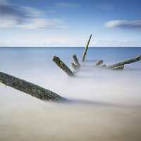 Buy canvas prints of Seton Sands Shipwreck by Keith Thorburn EFIAP/b