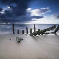Buy canvas prints of Seton Sands Shipwreck by Keith Thorburn EFIAP/b