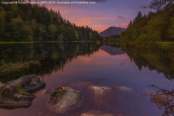 Loch Lochan Sunrise Picture Board by Keith Thorburn EFIAP/b