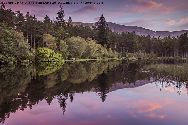 Loch Lochan Sunrise Picture Board by Keith Thorburn EFIAP/b