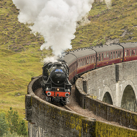 Buy canvas prints of Glefinnan Viaduct Train by Keith Thorburn EFIAP/b