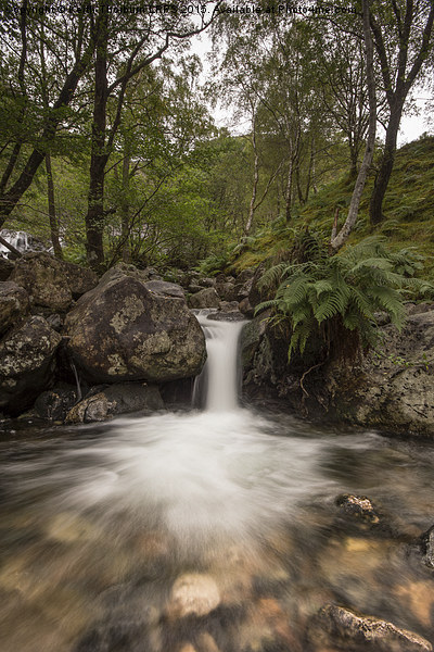 Waterfall At Glen Nievis Picture Board by Keith Thorburn EFIAP/b