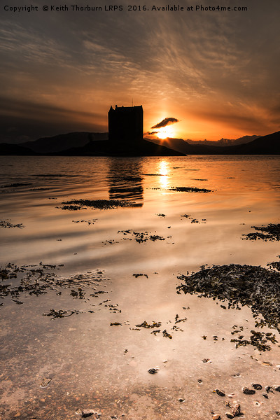 Castle Stalker at Sunset Picture Board by Keith Thorburn EFIAP/b