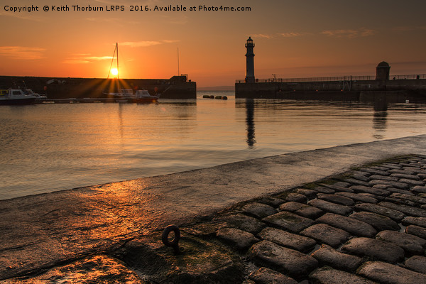 Newhaven Harbour Sunset Picture Board by Keith Thorburn EFIAP/b
