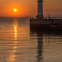 Buy canvas prints of Newhaven Harbour Sunset by Keith Thorburn EFIAP/b