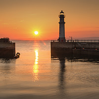 Buy canvas prints of Newhaven Harbour Sunset by Keith Thorburn EFIAP/b