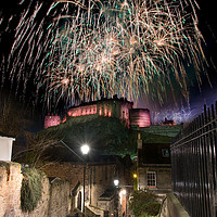 Buy canvas prints of Edinburgh 2017 New year Fireworks by Keith Thorburn EFIAP/b