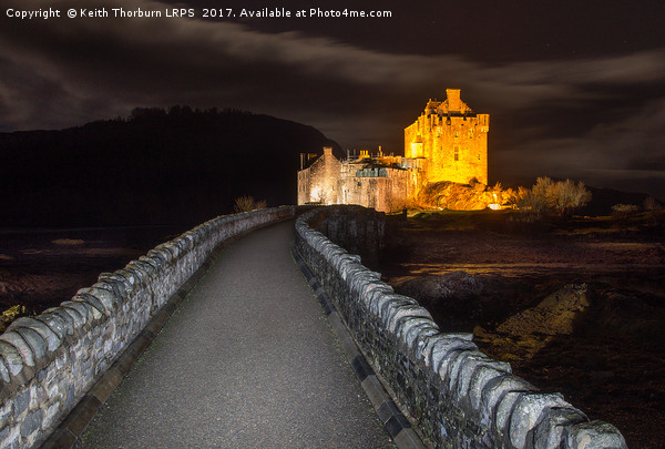 Eilean Donan Castle at Night Picture Board by Keith Thorburn EFIAP/b