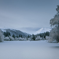Buy canvas prints of Loch Lochan Winter by Keith Thorburn EFIAP/b